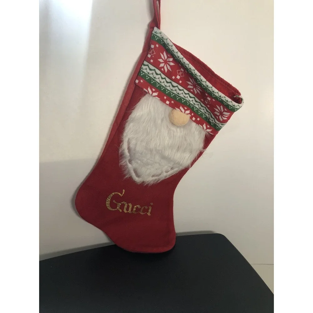 Christmas‎ Felt Stocking Decoration Set of 5 — Holiday Socks Ornaments